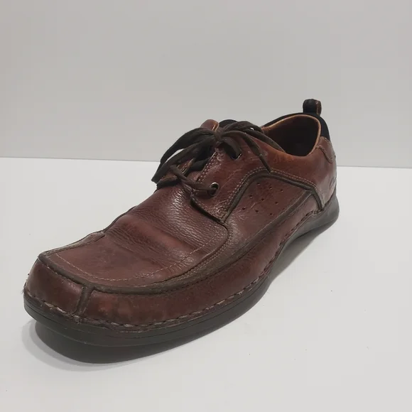 Clarks Men's Brown Leather Loafer Shoes